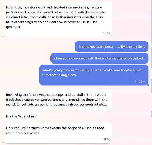 LinkedIn conversation screenshot 2